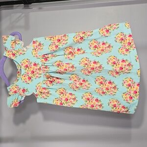 Custom Disney dress size 2t. Beautiful floral mickey heads tucked away in blue.